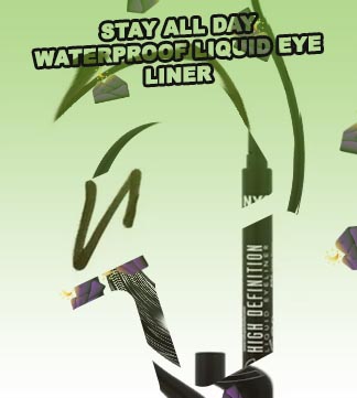 Dark brown liquid eyeliner