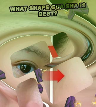 Facial gua sha before and after