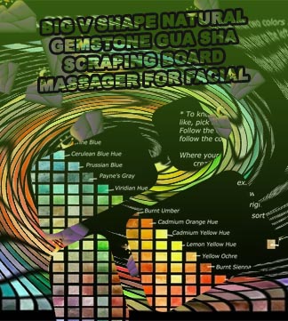 Gua sha color chart