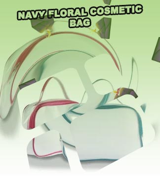 Initial cosmetic bag