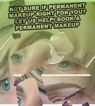 Natural eyebrow permanent makeup