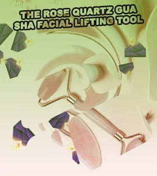 Real rose quartz gua sha